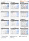 Kalender 2013 mit Ferien und Feiertagen Weißrussland