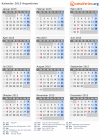 Kalender 2015 mit Ferien und Feiertagen Argentinien