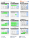 Kalender 2015 mit Ferien und Feiertagen Brandenburg