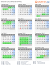 Kalender 2015 mit Ferien und Feiertagen Rheinland-Pfalz