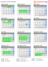 Kalender 2015 mit Ferien und Feiertagen Sachsen