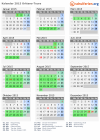 Kalender 2015 mit Ferien und Feiertagen Orléans-Tours