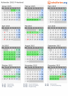 Kalender 2015 mit Ferien und Feiertagen Friesland