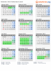 Kalender 2015 mit Ferien und Feiertagen Gelderland (süd)