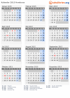 Kalender 2015 mit Ferien und Feiertagen Honduras