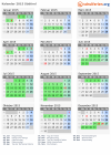 Kalender 2015 mit Ferien und Feiertagen Südtirol