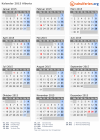 Kalender 2015 mit Ferien und Feiertagen Alberta