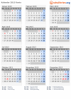 Kalender 2015 mit Ferien und Feiertagen Kenia