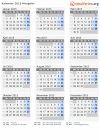 Kalender 2015 mit Ferien und Feiertagen Mongolei
