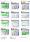 Kalender 2015 mit Ferien und Feiertagen Hawke's Bay