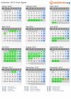 Kalender 2015 mit Ferien und Feiertagen Aust-Agder