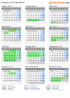 Kalender 2015 mit Ferien und Feiertagen Nordland