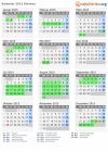 Kalender 2015 mit Ferien und Feiertagen Kärnten