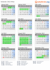 Kalender 2015 mit Ferien und Feiertagen Wien