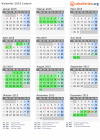 Kalender 2015 mit Ferien und Feiertagen Lodsch
