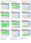 Kalender 2015 mit Ferien und Feiertagen Appenzell Innerrhoden