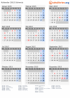Kalender 2015 mit Ferien und Feiertagen Schweiz