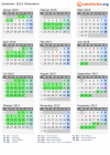Kalender 2015 mit Ferien und Feiertagen Obwalden