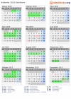 Kalender 2015 mit Ferien und Feiertagen Solothurn