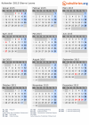 Kalender 2015 mit Ferien und Feiertagen Sierra Leone