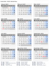Kalender 2015 mit Ferien und Feiertagen Südafrika