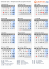 Kalender 2016 mit Ferien und Feiertagen Amerikanische Jungferninseln