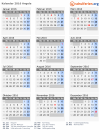 Kalender 2016 mit Ferien und Feiertagen Angola
