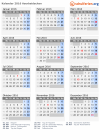 Kalender 2016 mit Ferien und Feiertagen Aserbaidschan