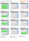 Kalender 2016 mit Ferien und Feiertagen Südaustralien