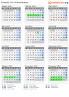 Kalender 2016 mit Ferien und Feiertagen Frederiksberg