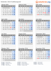 Kalender 2016 mit Ferien und Feiertagen Guldborgsund