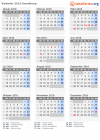 Kalender 2016 mit Ferien und Feiertagen Svendborg