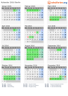 Kalender 2016 mit Ferien und Feiertagen Berlin