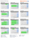 Kalender 2016 mit Ferien und Feiertagen Caen