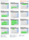 Kalender 2016 mit Ferien und Feiertagen Paris