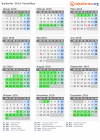 Kalender 2016 mit Ferien und Feiertagen Versailles