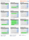 Kalender 2016 mit Ferien und Feiertagen Limburg