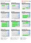 Kalender 2016 mit Ferien und Feiertagen Aostatal