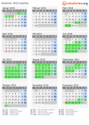 Kalender 2016 mit Ferien und Feiertagen Apulien