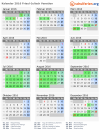 Kalender 2016 mit Ferien und Feiertagen Friaul-Julisch Venetien