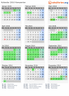 Kalender 2016 mit Ferien und Feiertagen Kampanien