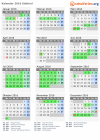 Kalender 2016 mit Ferien und Feiertagen Südtirol