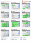 Kalender 2016 mit Ferien und Feiertagen Venetien