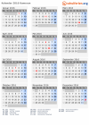 Kalender 2016 mit Ferien und Feiertagen Kamerun