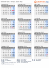 Kalender 2016 mit Ferien und Feiertagen Kongo, Dem. Rep.