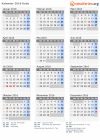 Kalender 2016 mit Ferien und Feiertagen Kuba