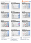 Kalender 2016 mit Ferien und Feiertagen Marokko
