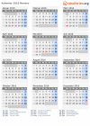 Kalender 2016 mit Ferien und Feiertagen Monaco