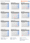 Kalender 2016 mit Ferien und Feiertagen Namibia