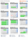Kalender 2016 mit Ferien und Feiertagen Nordland